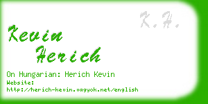 kevin herich business card